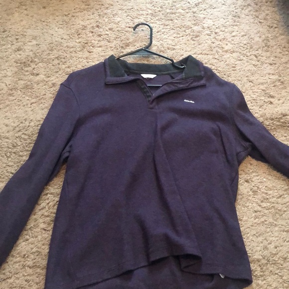 Purple Calvin Klein 1/4 zip - Picture 1 of 1